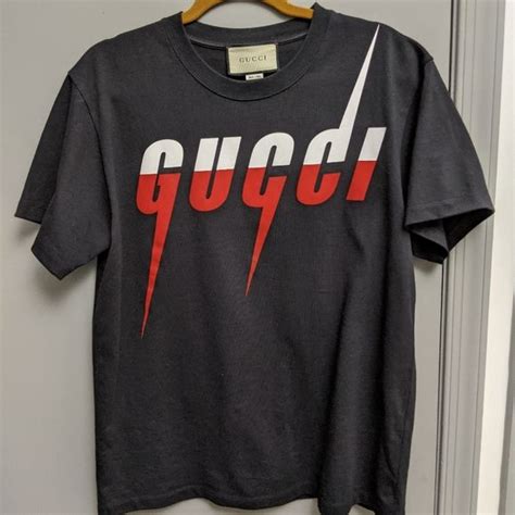 gucci shirt red and white|white Gucci shirt girls medium.